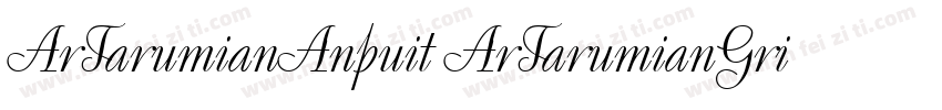 ArTarumianAnpuit ArTarumianGrig字体转换